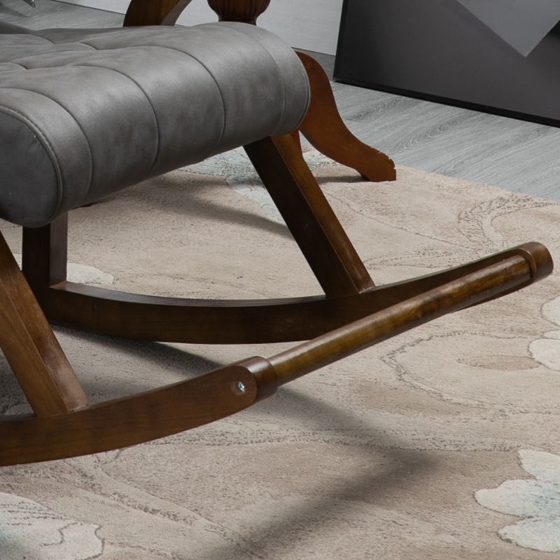 26.37"Wide Lounge Chair with Sled Base and Pillow Back Accent Chair