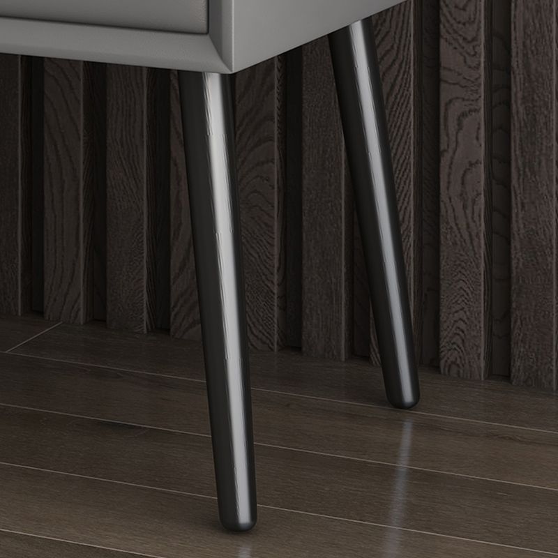 Modern Wood Nightstand 18.5" Tall Rectangle Nightstand with Drawer