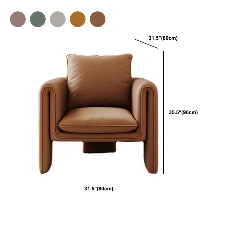 35.43" High Velvet Armless Chair Solid Wood Frame Chair for Living Room