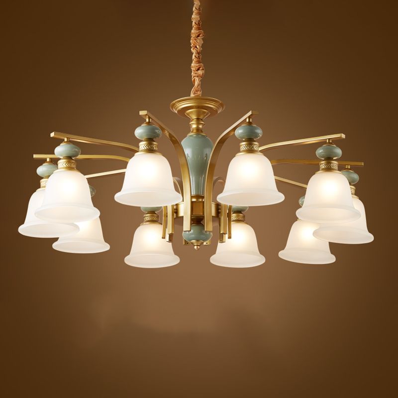 Modern Creative Hanging Pendant Light Glass Geometric Chandelier for Dining Room