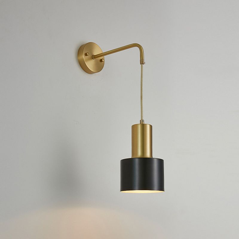 Accesorio de iluminación de pared de cilindro de la sala de estar de metal de estilo nórdico iluminación de pared de la pared
