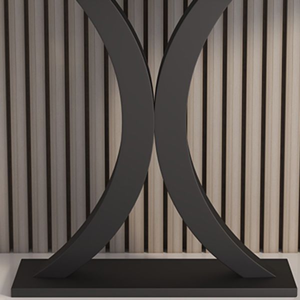 Stone Modern Console Table 1-shelf 31.5" Tall Accent Table for Hall