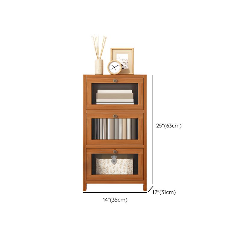 Modern Rectangle Accent Cabinet Glass Scratch Resistant Storage Cabinet