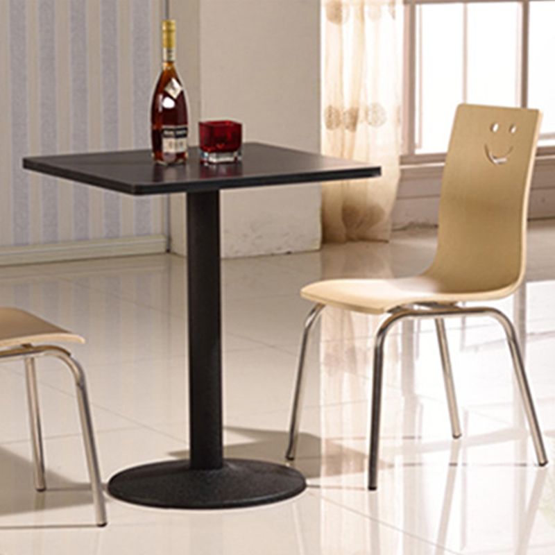 Contemporary Outdoor Chair Wood and Metal Patio Dining Chair