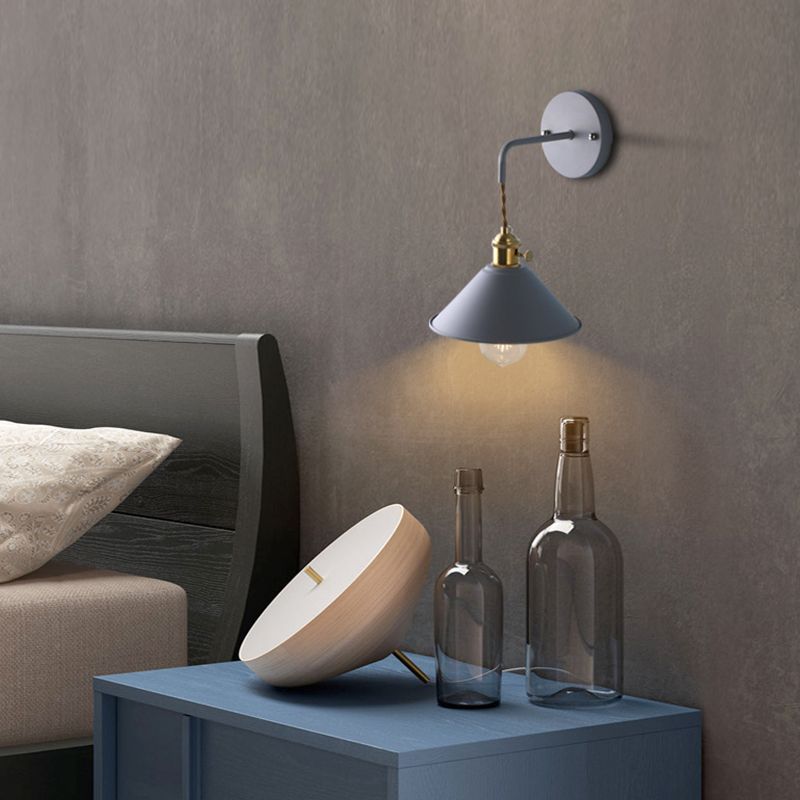 Modern Metal Shade Wall Mounted Lamp Simplicity Colorful Wall Sconce for Sitting Room