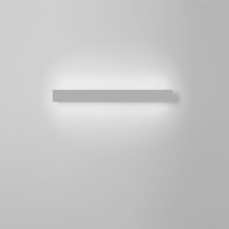 Modern Simple Simple Stile Linear Wall Sconce Metal 1 Sconces Light in White Finish