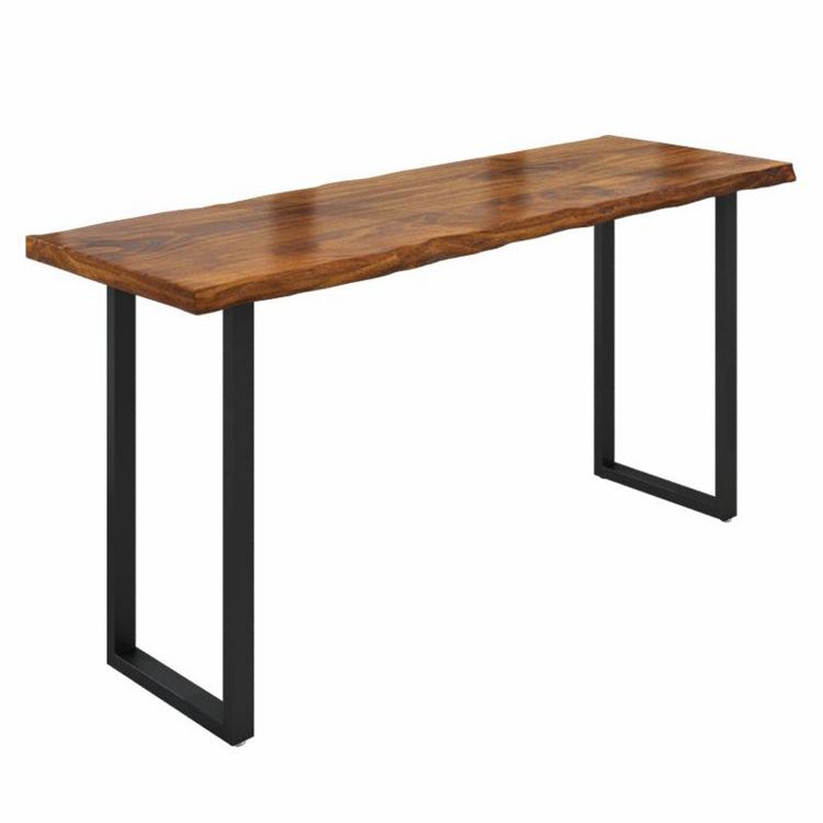 42-inch Height Cocktail Bar Table Industrial Style Wood Top Bar Table for Coffee Shop