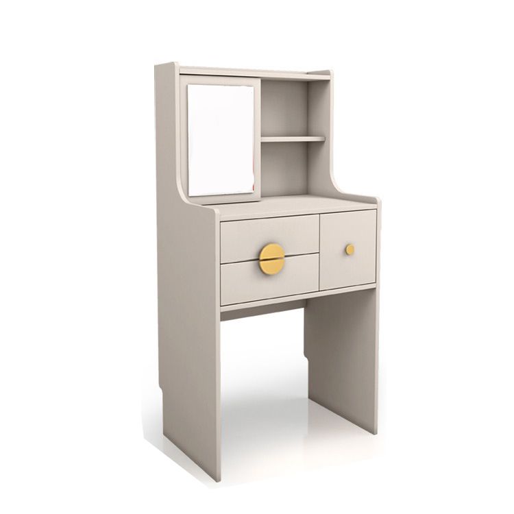 Modern Wood Vanity Dressing Table Grey/White Vanity Table with Drawers