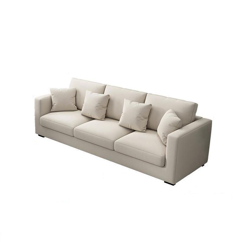 Square Arm Sofa 31.49" D x 33.46" H Loose Back Sofa for Living Room