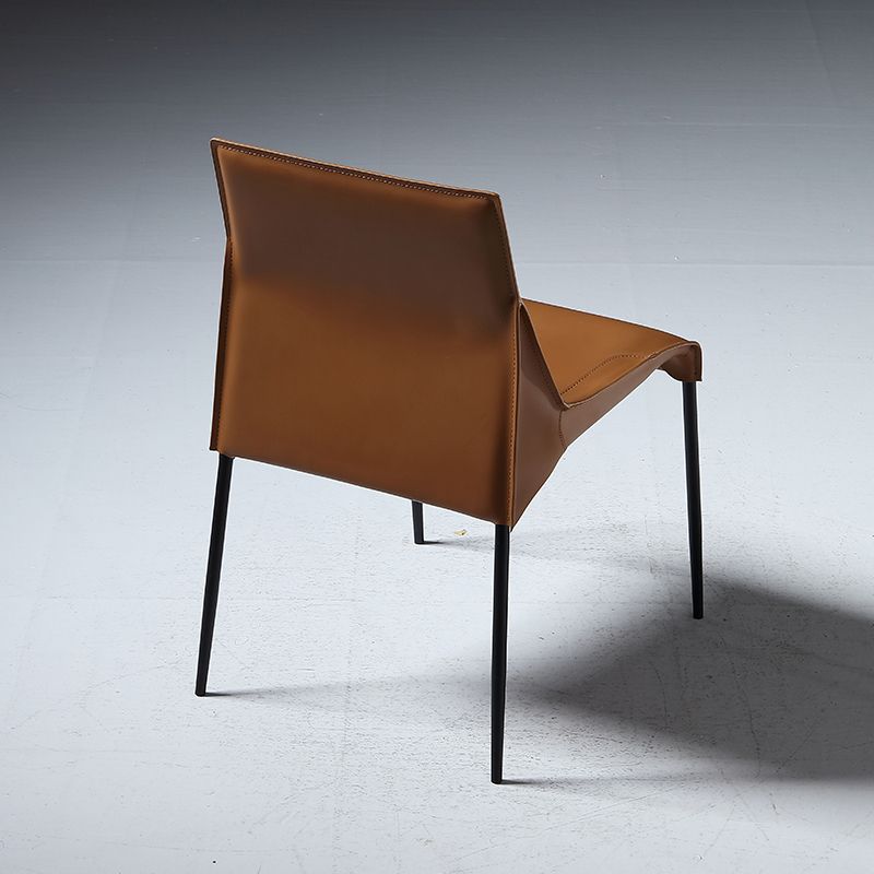 PU Leather Industrial Dining Chairs Kitchen Indoor Parsons Chair