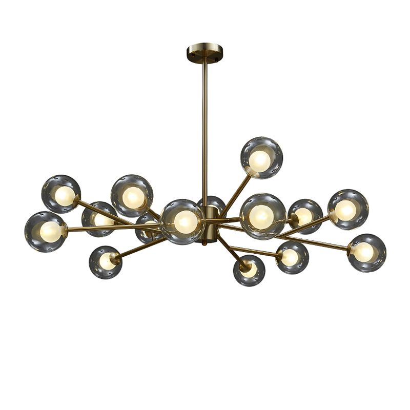 Modern Hanging Chandelier Lamp Global Glass Suspension Chandelier Pendant Light