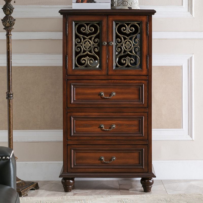 15.6-inch Width Solid Wood Storage Chest Traditional Dresser