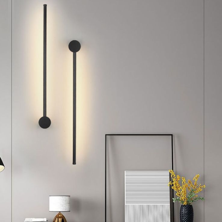 Linear Metal Wall Sconce Lighting Minimalist-Style LED Wall Mounted Light Fixture