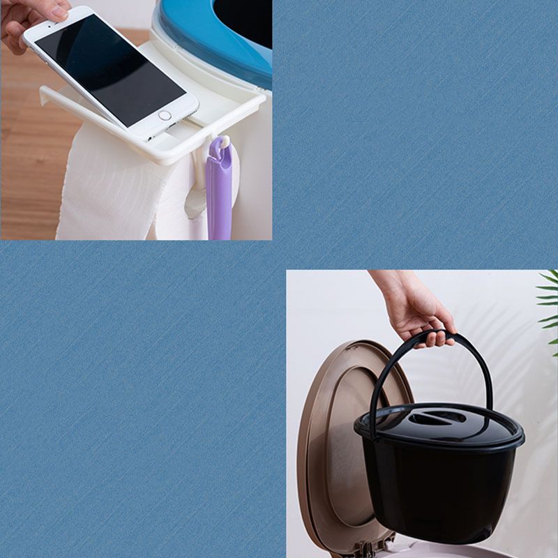 Modern Flush Toilet Plastic Round Floor Mount Toilet Bowl for Bathroom