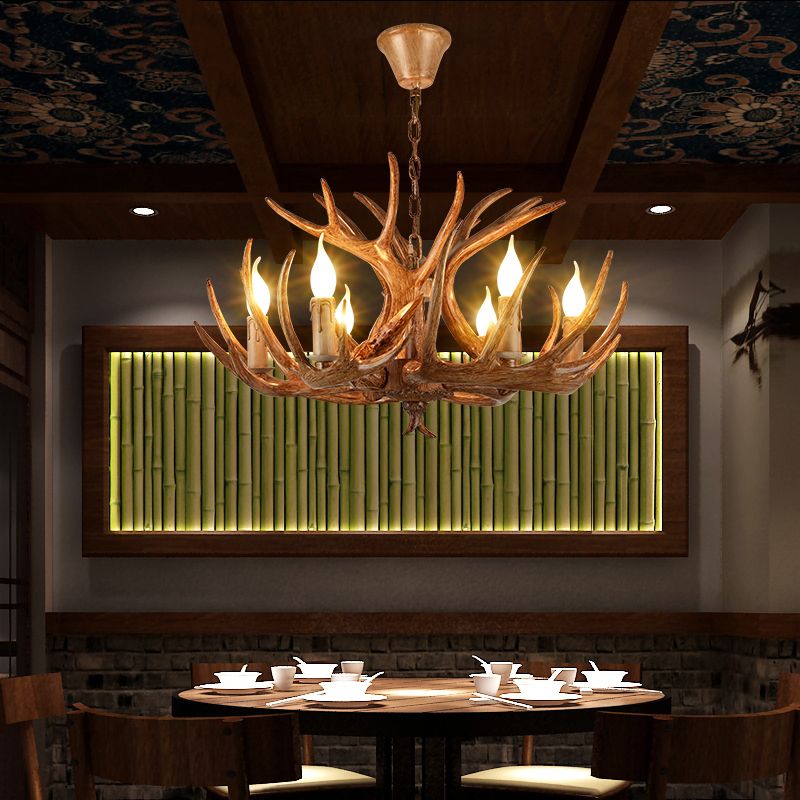 Chandelier Pendant Light Traditional Metal Candle-Style Chandelier Lighting Fixture