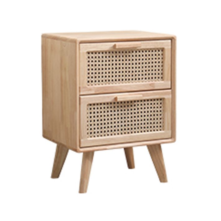 Contemporary Storage Cabinet with Drawers and Solid Wood Legs