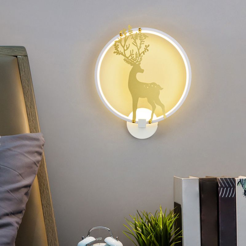 Modern Style Wall Light Creative Deer LED Wall Light Sconce for Bedroom