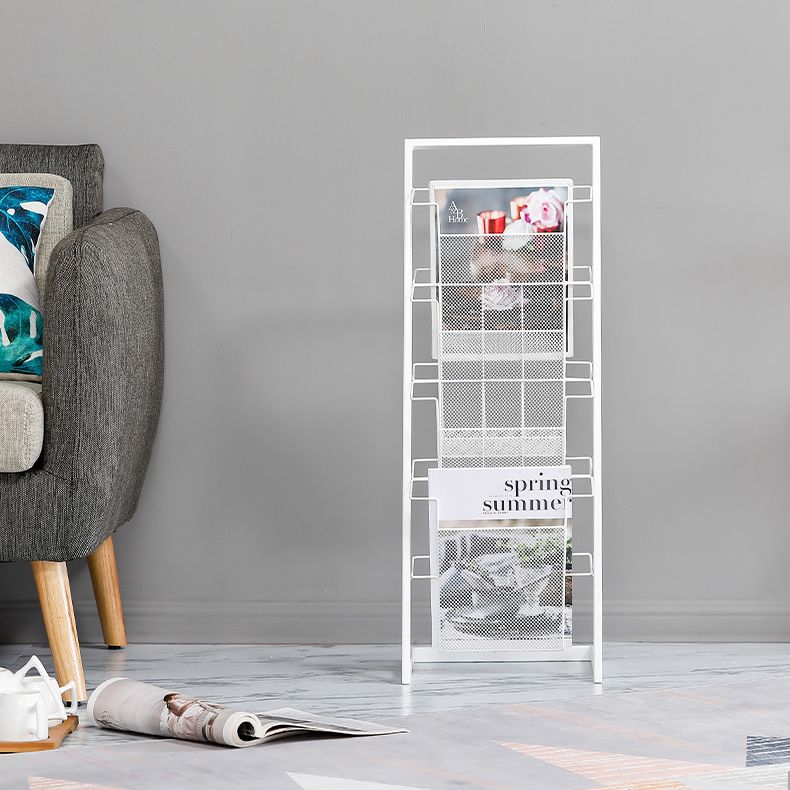 Libreria etagere in metallo scandinavo in ferro aperta libreria verticale aperta