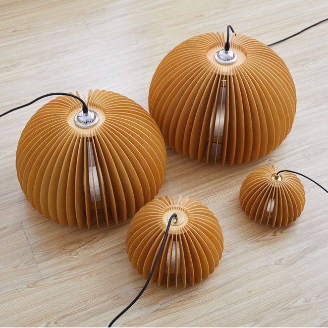 Techo moderno Carril colgante Luz de calabaza de madera Luz colgante para sala de estar para sala de estar