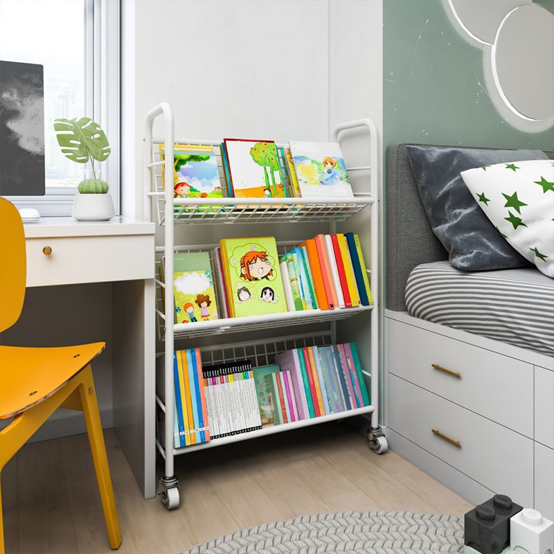 Shelves Included Standard Bookshelf Metal Contemporary Bookcase