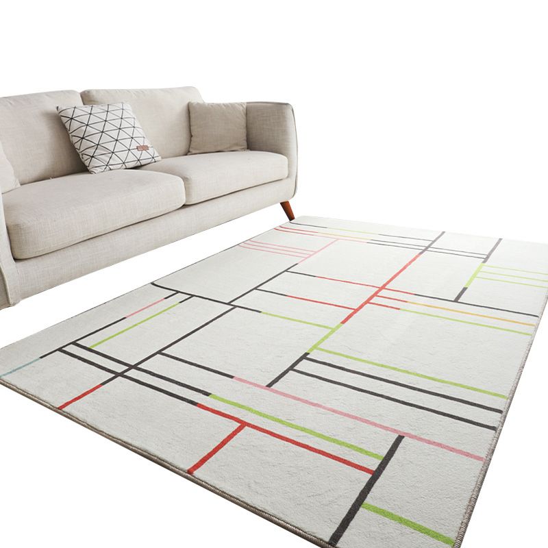 Antique Living Room Rug Multi Colored Flower Printed Area Carpet Non-Slip Backing Pet Friendly Easy Care Indoor Rug