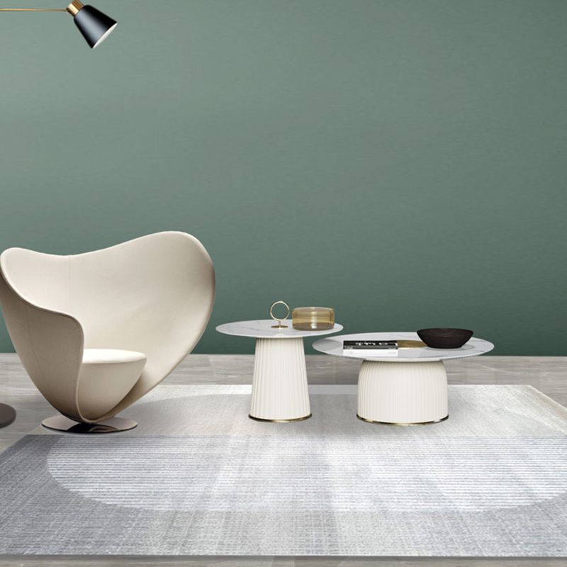 Salle de salon moderne Bloc de couleur du tapis Polyester Area Rapis de support sans glissement