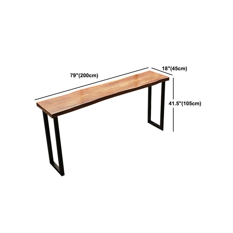 Industrial Style Rectangle Bar Table Pine Solid Wood Bar Dining Table
