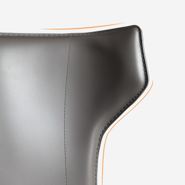 Dining Room Upholstered Chair Home Faux Leather Wingback Dining Chair