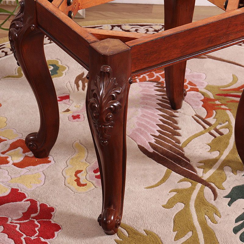 Mid-Century Modern Ottoman Faux Leather Upholstered Tufted Rectangle Ottoman