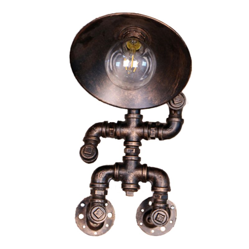 Industrial Unique Shape Wall Light Fixture Metal 1 Light Wall Mounted Lighting
