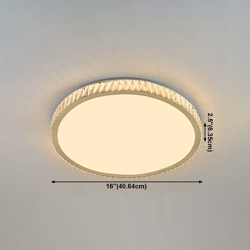 Plafonnier LED encastré en cristal, éclairage de plafond, salon, salle à manger, chambre à coucher