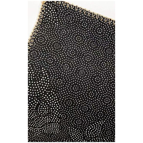 Simplicity Contemporary Area Rug Stylish Feather Pattern Carpet Polyester Non-Slip Backing Rug for Living Room