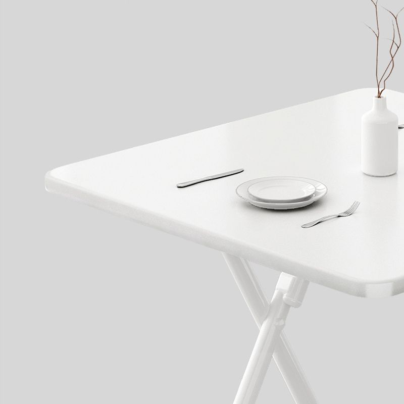 Modern Foldable DiningRoomTableSet with Double Pedestal Base Kitchen Dining Furniture