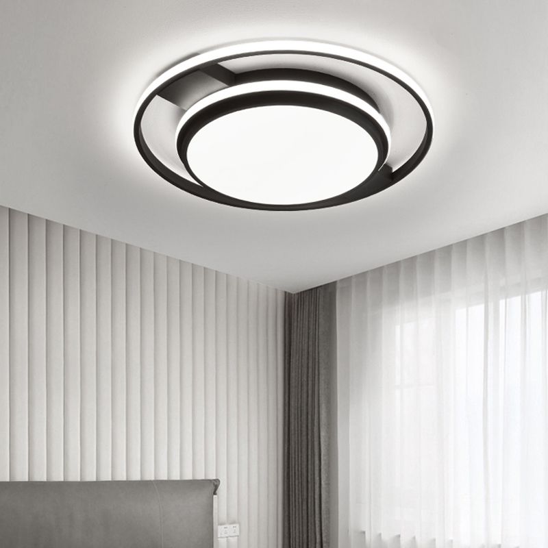 Plafonnier LED en forme de géométrie, moderne, en fer, 3 lumières, encastré, pour le salon