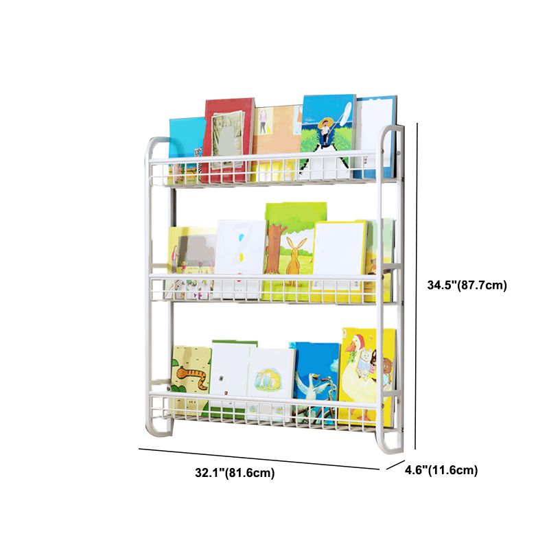 Wall Unit Modern Shelf Bookcase Metal Open Bookcase for Home