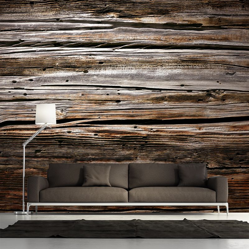 Environment Friendly Wood Texture Wallpaper Drawing Room Wallpaper