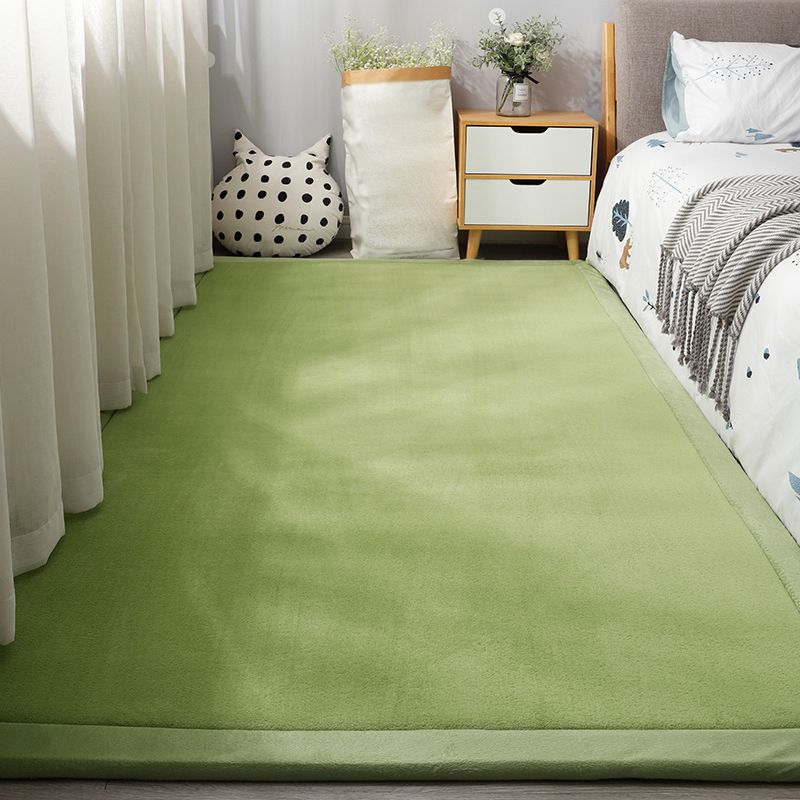 Minimal Plain Rug Multi-Color Synthetics Carpet Pet Friendly Machine Washable Non-Slip Backing Rug for Bedside