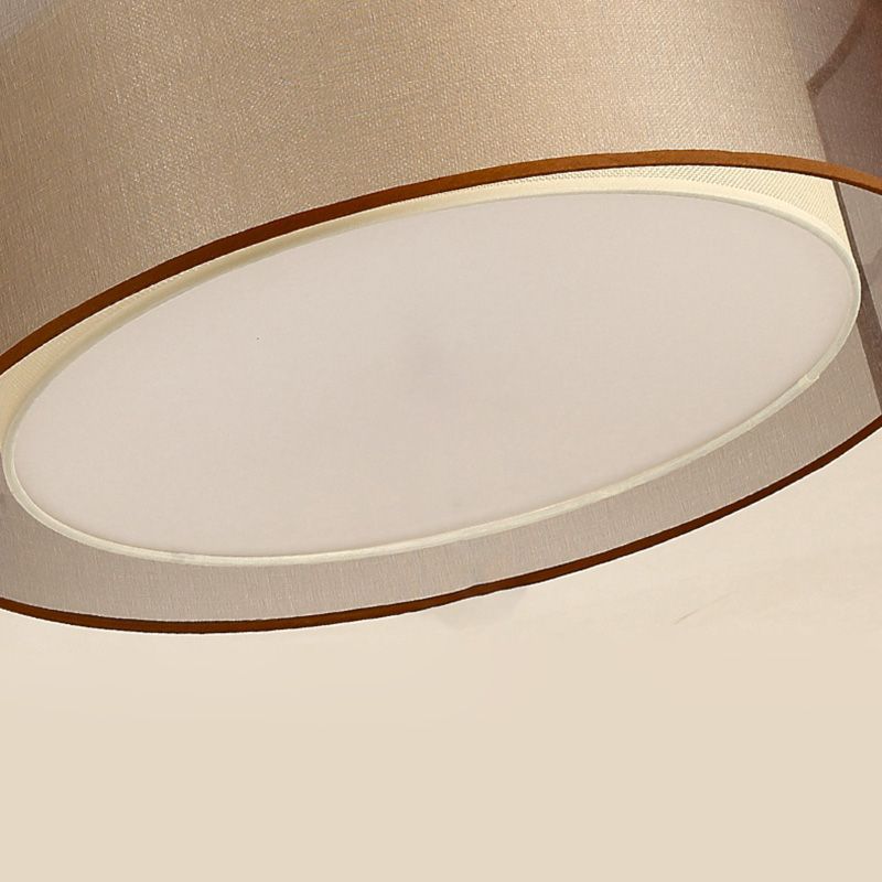 Plafonnier carré/rond en tissu de Style chinois, plafonnier pour salon