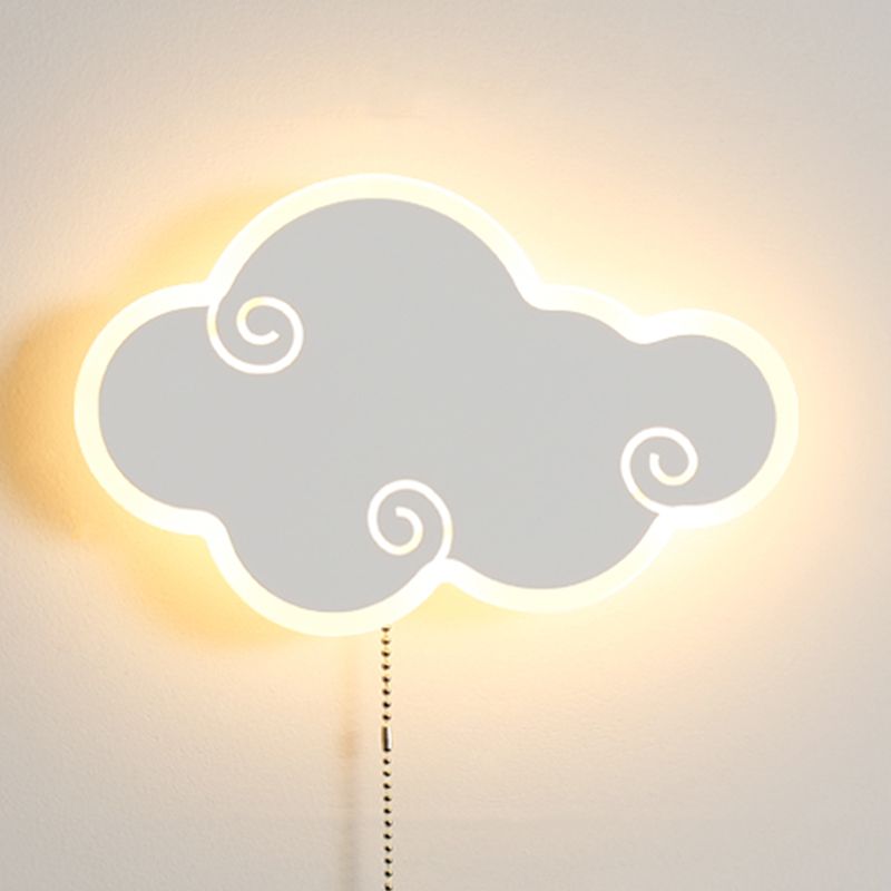 Accesorios de iluminación de la pared de la nube Metal de estilo moderno 1 Lámparas de pared de luz