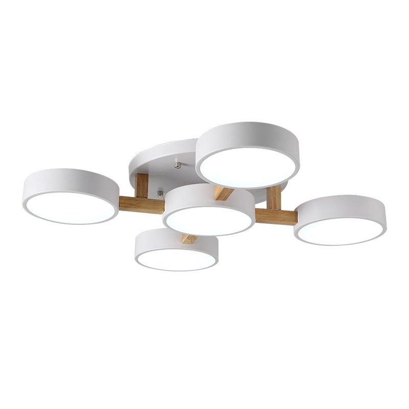 Makaron Unterputz-Deckenleuchte mit mehreren Lichtern für Wohnzimmer, Kinderzimmer