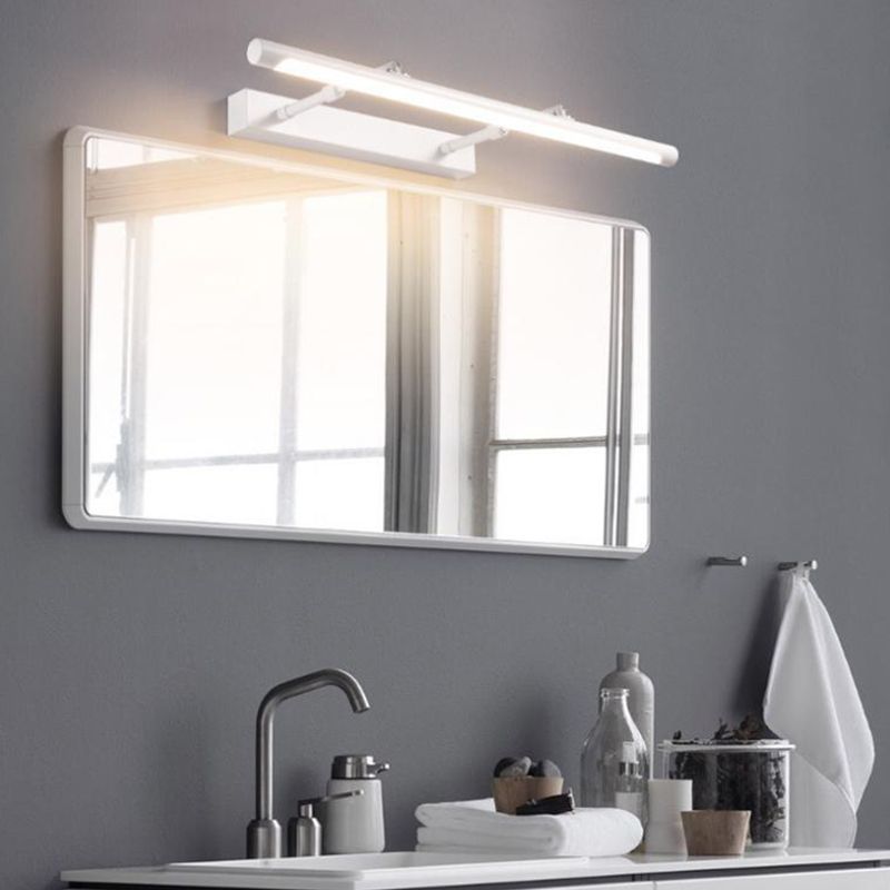 Metal lineare murale vanità leggero stile moderno 1 luci specchio da vanità leggero