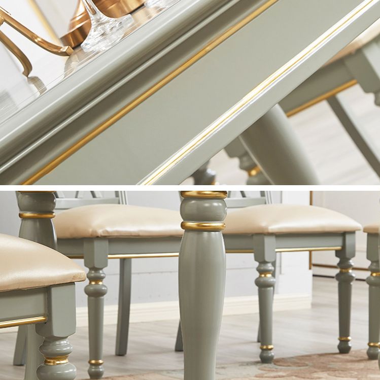 Traditional Wooden Dining Room Set with Rectangle Table Home Dining Table Furniture