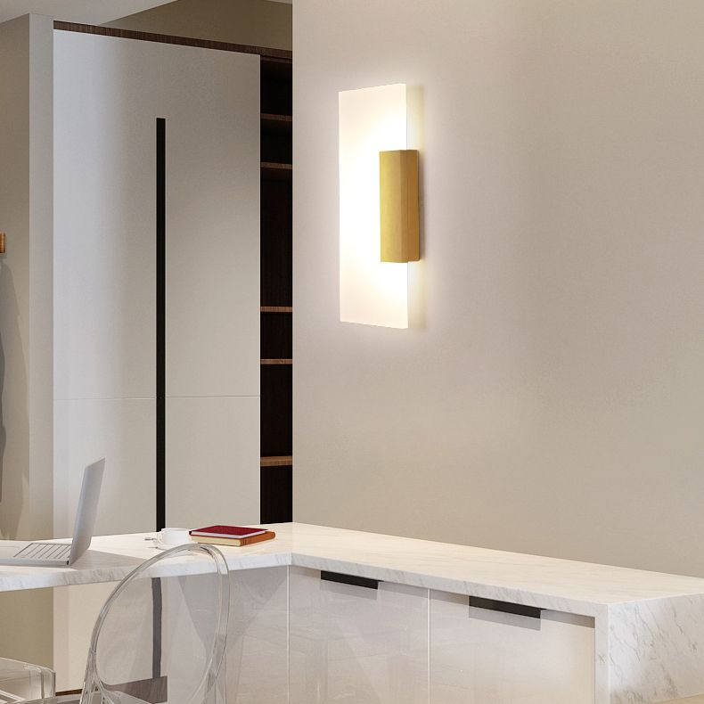 Geometry Shape Metal Wall Light Modern Style 1 Light Wall Mount Lamp