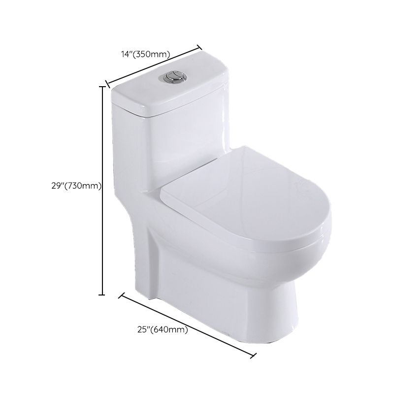 Traditional Ceramic Flush Toilet Spray Gun Included Urine Toilet for Bathroom