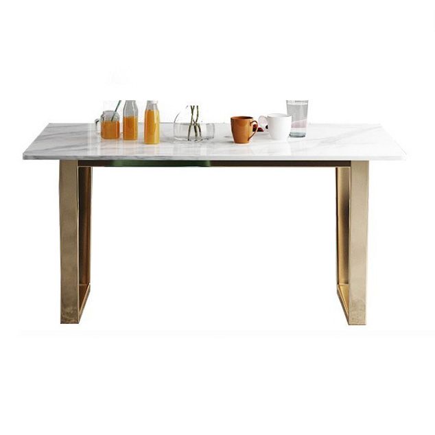 Nordic 1/2/5/7 Pieces Dining Set Rectangle Stone Dining Table for Dining Room