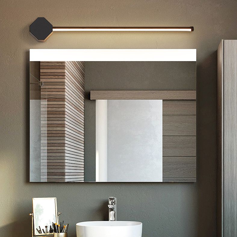 Modern Minimalist Style Linear Vanity Sconce Lights Metal 1 Light Bar Light