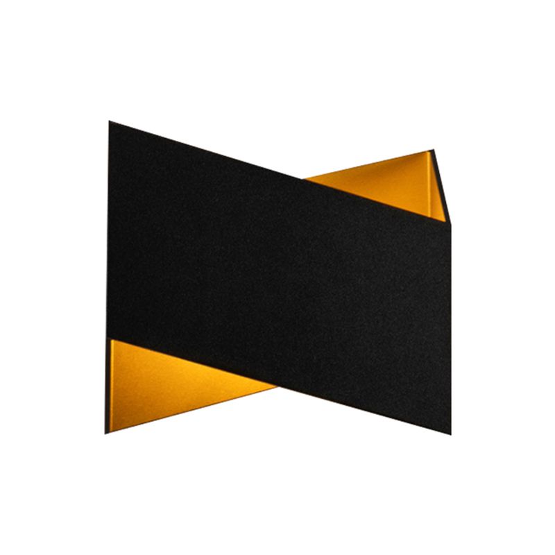 Applexion géométrique moderne Métal d'escalier LED LED Fixture de lampe murale en blanc / noir