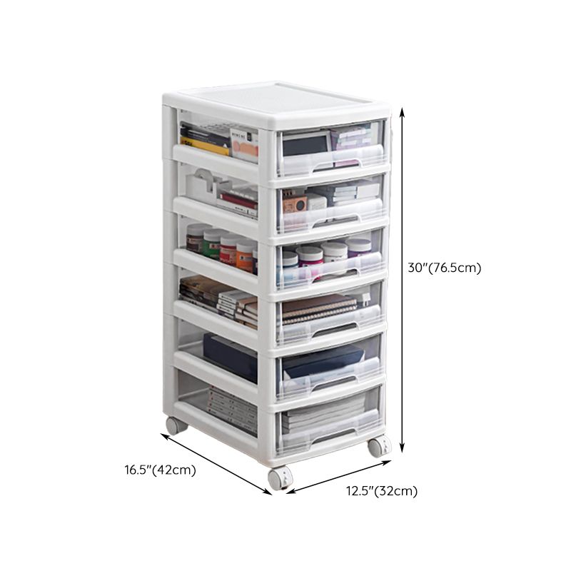 Modern Plastic Filing Cabinet Drawers Storage File Cabinet for Office