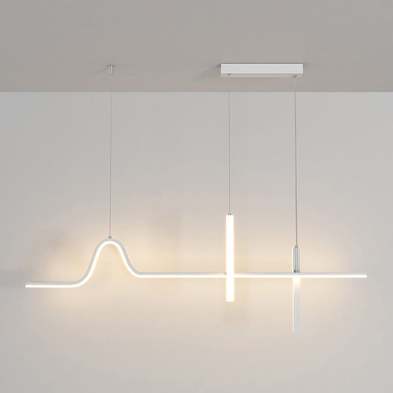 Modern White/Black Kitchen Island Lighting LED Ceiling Light for Dining Room