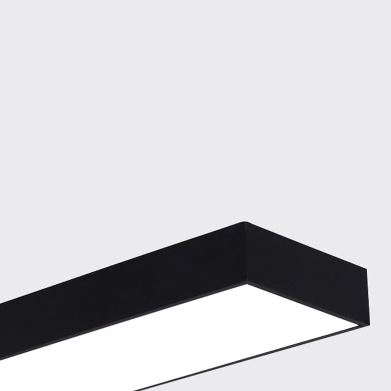 Plafonnier encastré contemporain avec abat-jour en acrylique pour salle de réunion de bureau